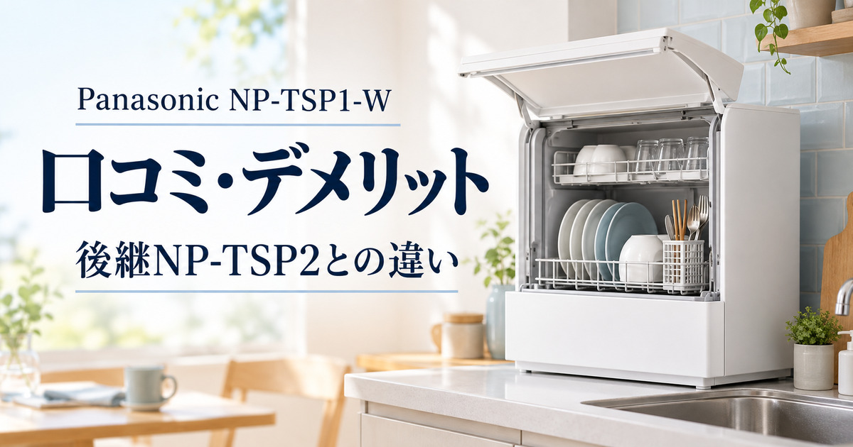 Panasonic NP-TSP1の口コミは？デメリットと後継NP-TSP2との違い